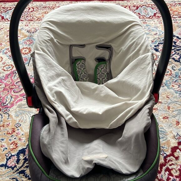 JJ Cole Collections Bundleme Baby Infant Lightweight Carseat Gray Cover - Picture 3 of 7
